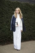 Pernille Teisbaek in a Marni jacket, Acne trousers, Balenciaga shoes and Celine bag
